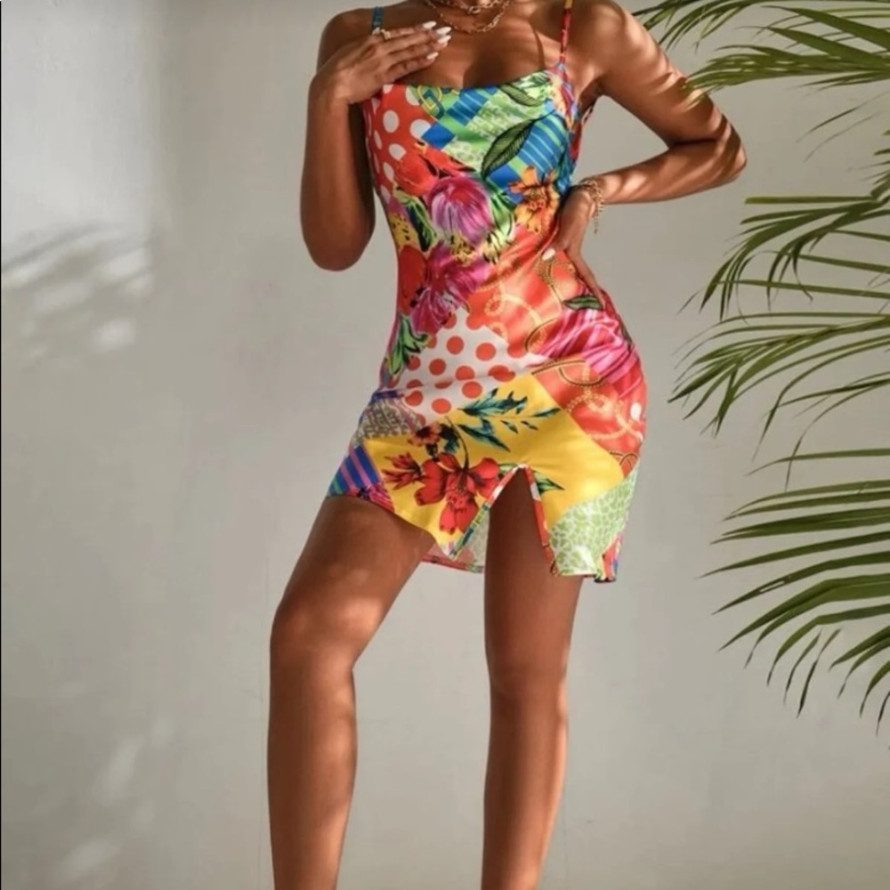 SheIn Rainbow dress